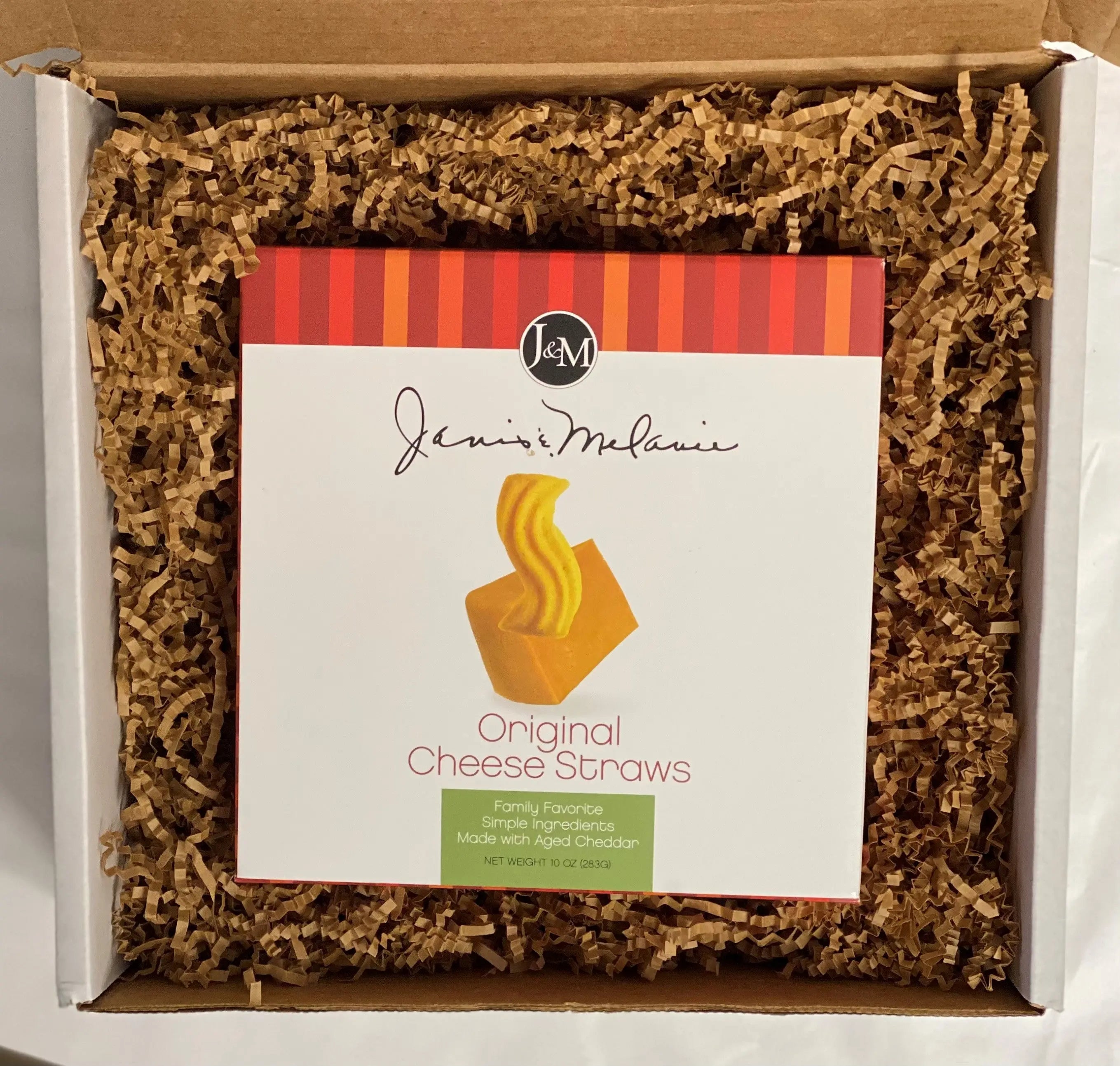 Food=Love 10 oz Gift Box | Cheese Straws & Cookies | Janis & Melanie