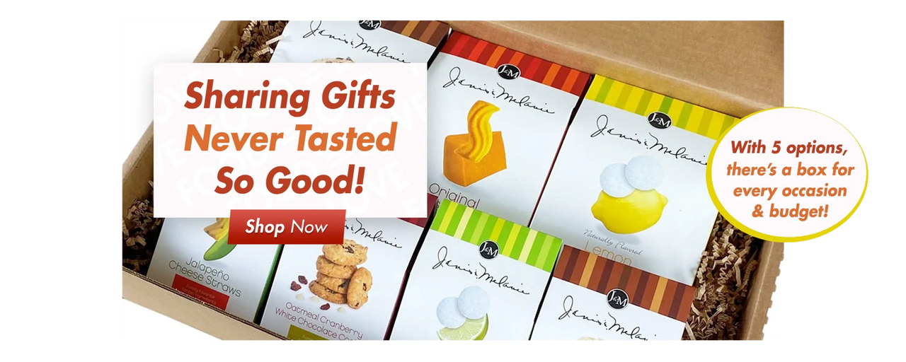 Image of Gift Box. Food equals love in our family. Sharing gifts of treats never tasted so good. With several options, we have a gift box for every occasion and budget. Click here for our gift boxes options..
