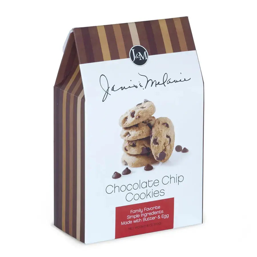 Janis & Melanie Chocolate Chip Cookies in a 6 oz carton