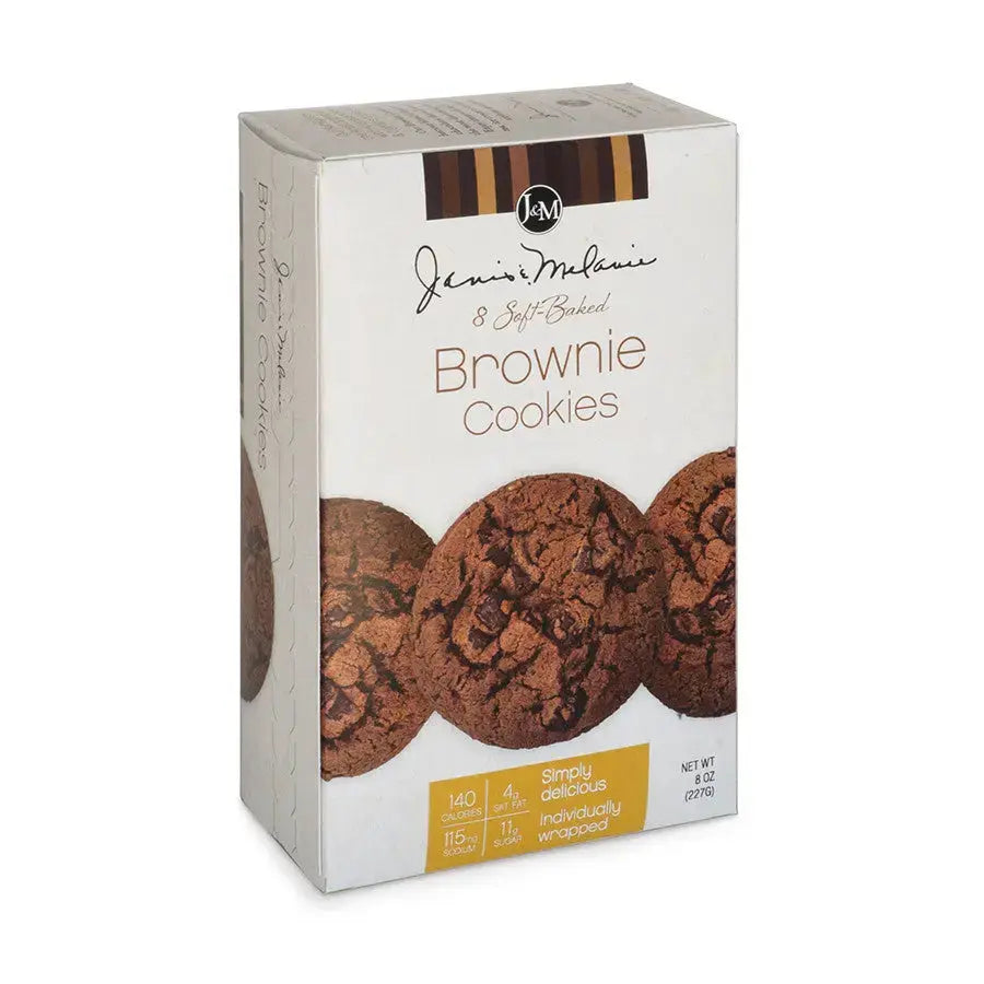 Janis & Melanie Soft Baked Brownie Cookies, 8-count box