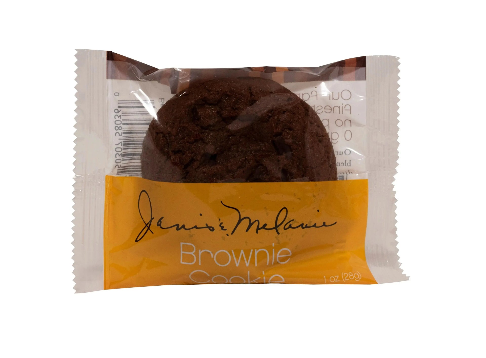 A single Janis & Melanie Soft Baked Brownie Cookie